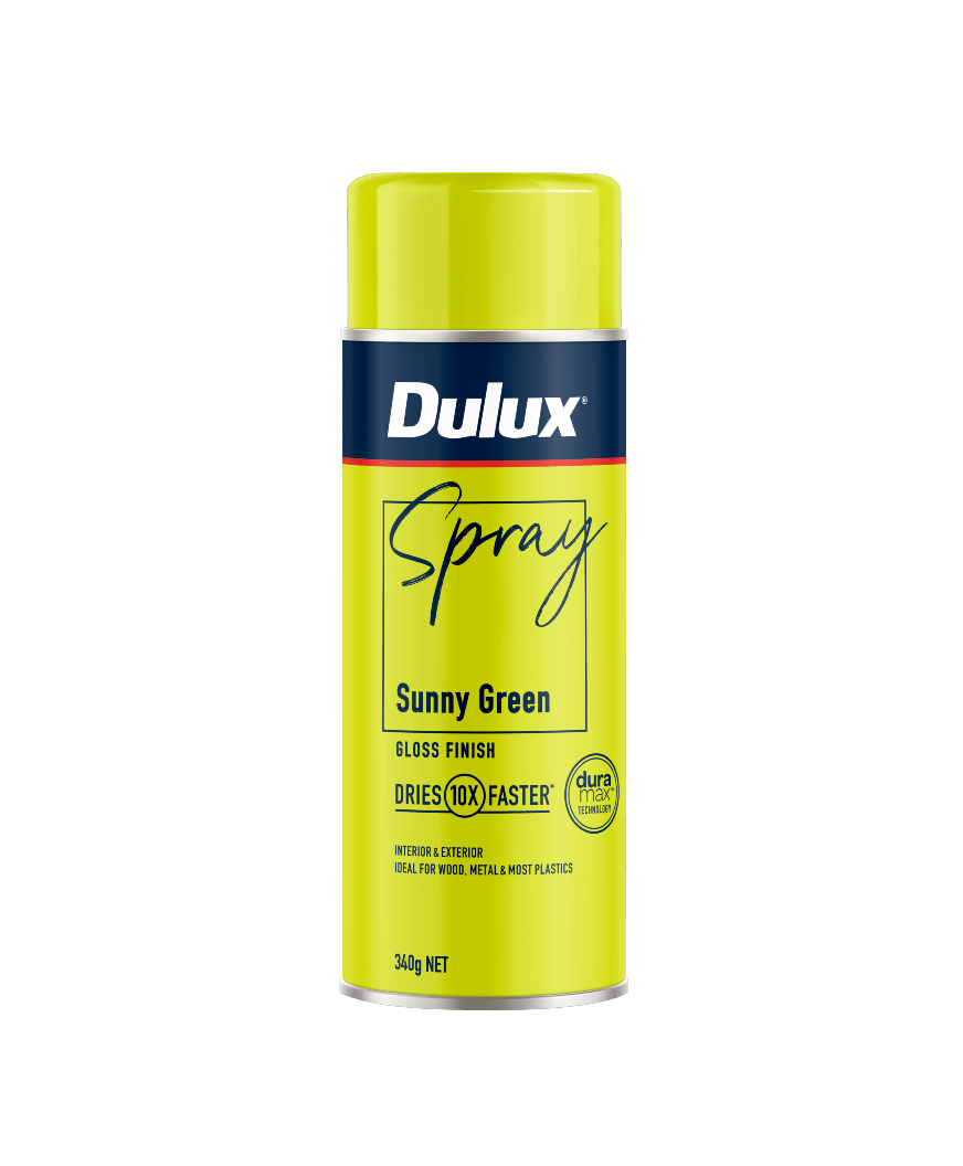 Dulux Gloss Sunny Green Spray Paint 340g Each