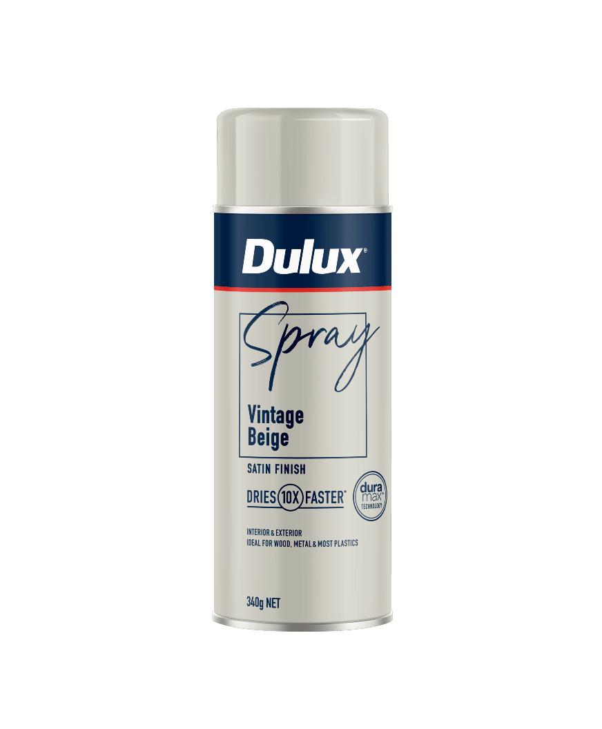 Dulux Satin Vintage Beige Spray Paint 340g Each