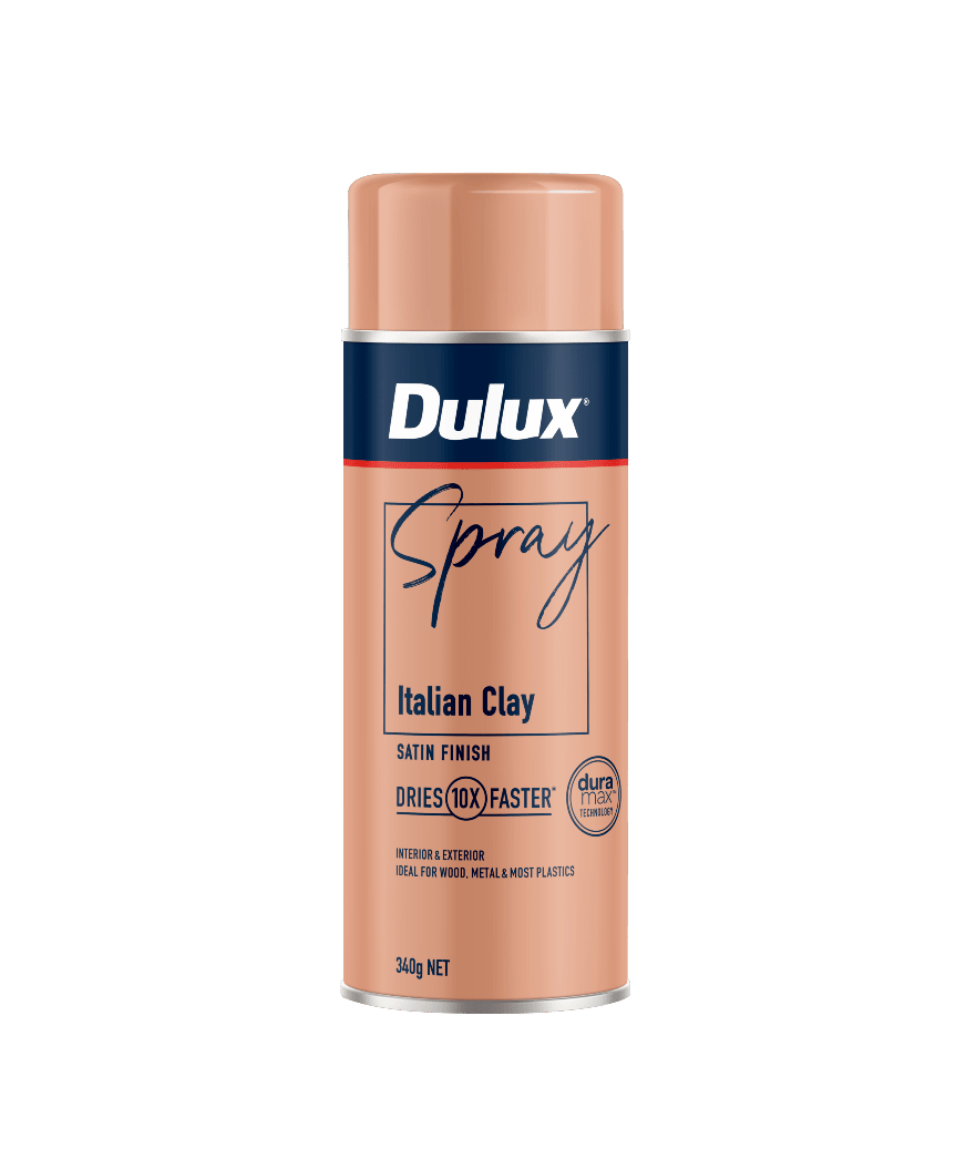 Dulux Satin Italian Clay Spray Paint 340g Each