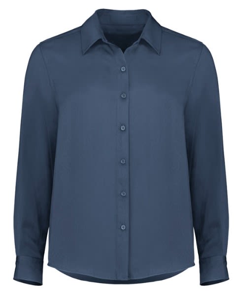 Womens Evelyn Long Sleeve Shirt (Each) - MINERAL BLUE - 22