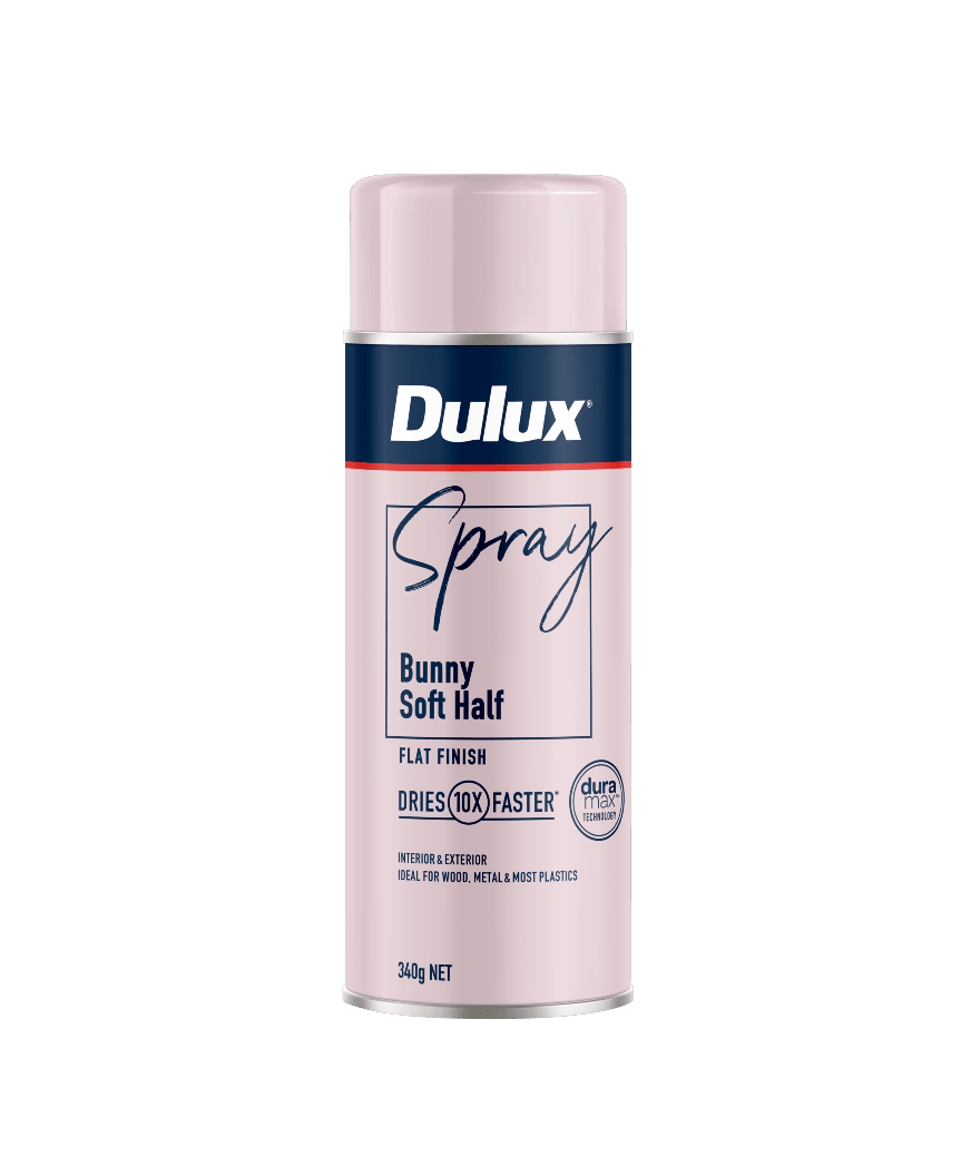 Dulux Flat Bunny Soft Half Spray Paint 340g Each