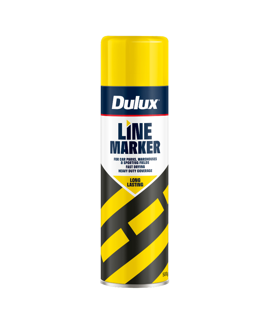 Dulux Line Marker Yellow Spray Paint 500g Each