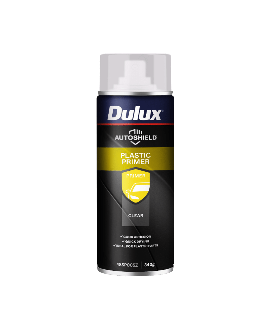 Dulux Plastic Primer Clear Spray Paint 340g Each