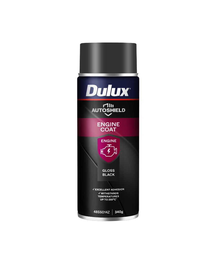 Dulux Gloss Engine Coat Black Spray Paint 340g Each