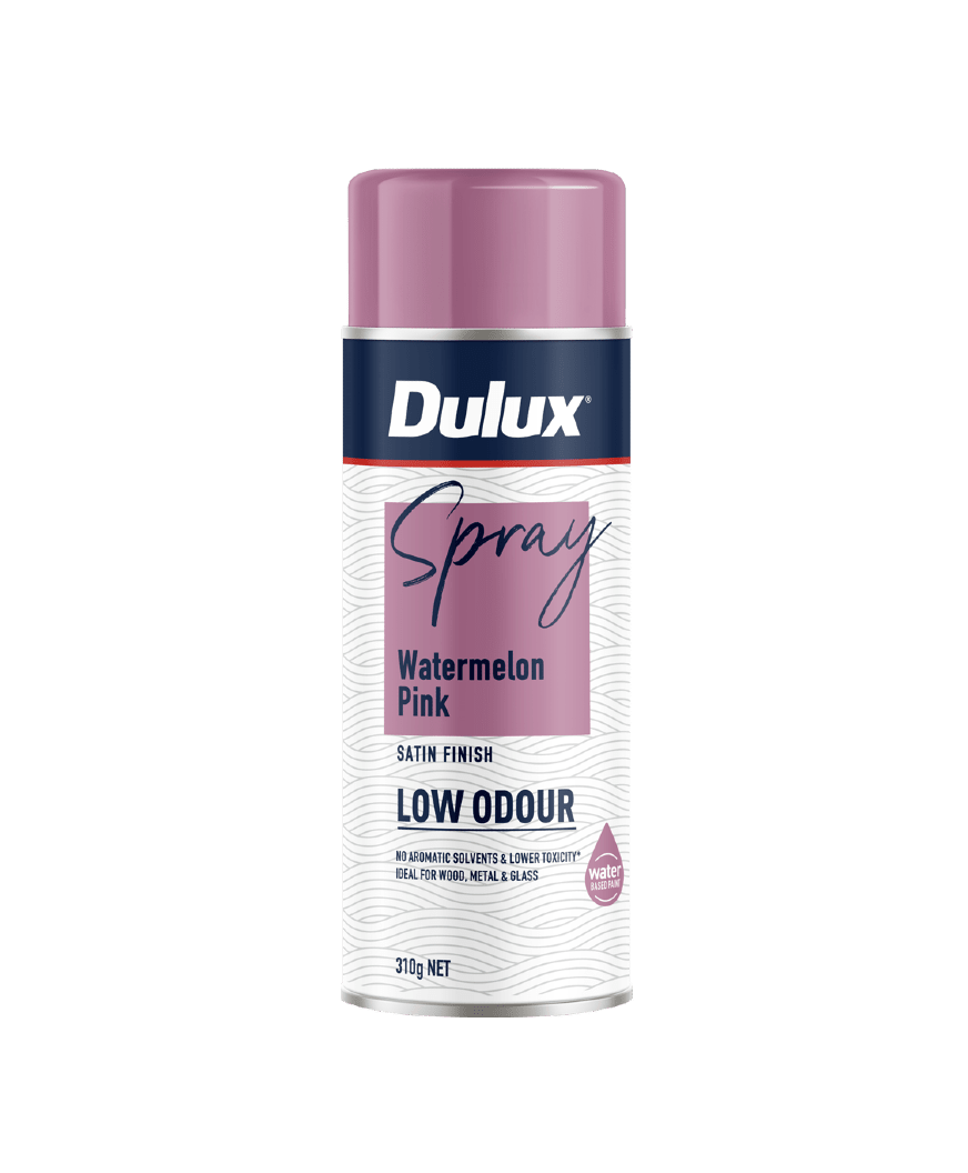 Dulux Low Odour Watermelon Pink Spray Paint 310g Each