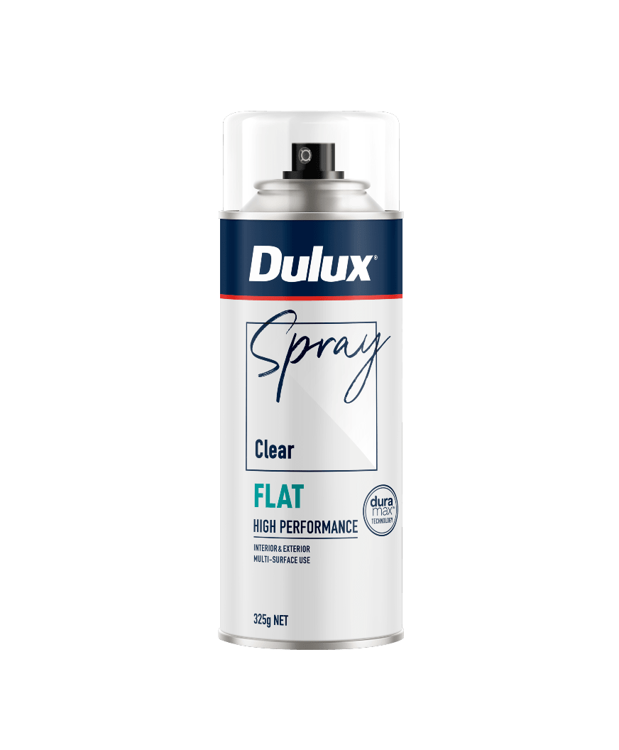 Dulux Flat Clear Spray Paint 340g Each