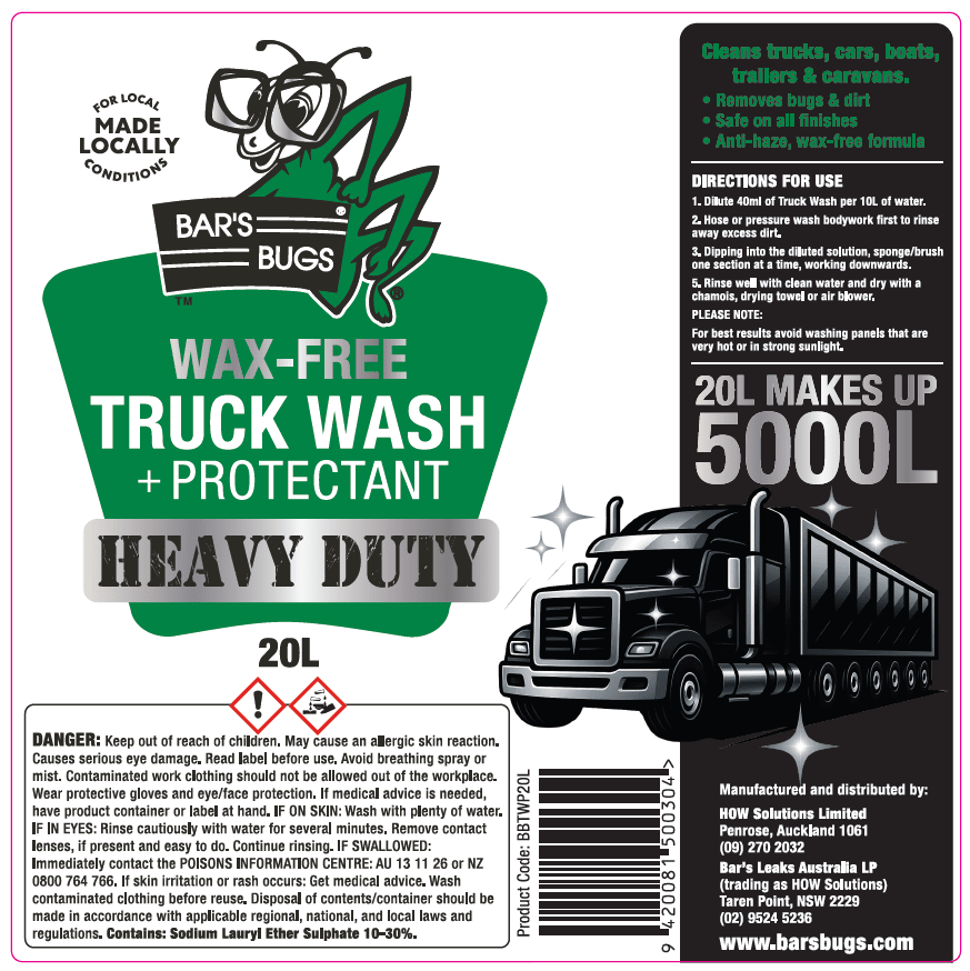 Bar's Bugs Truck Wash and Protectant (Each)
