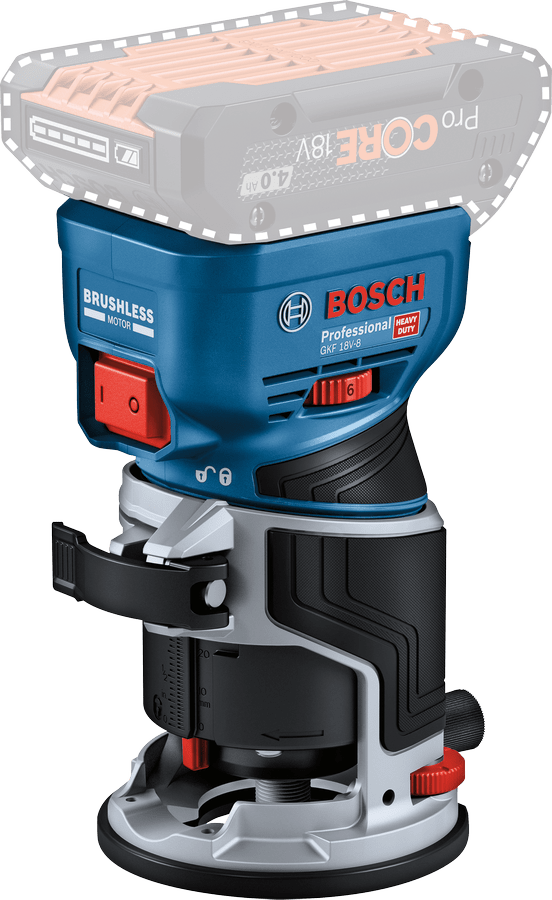 Bosch 18V Trimmer Router GKF 18V-8 (Skin Only)