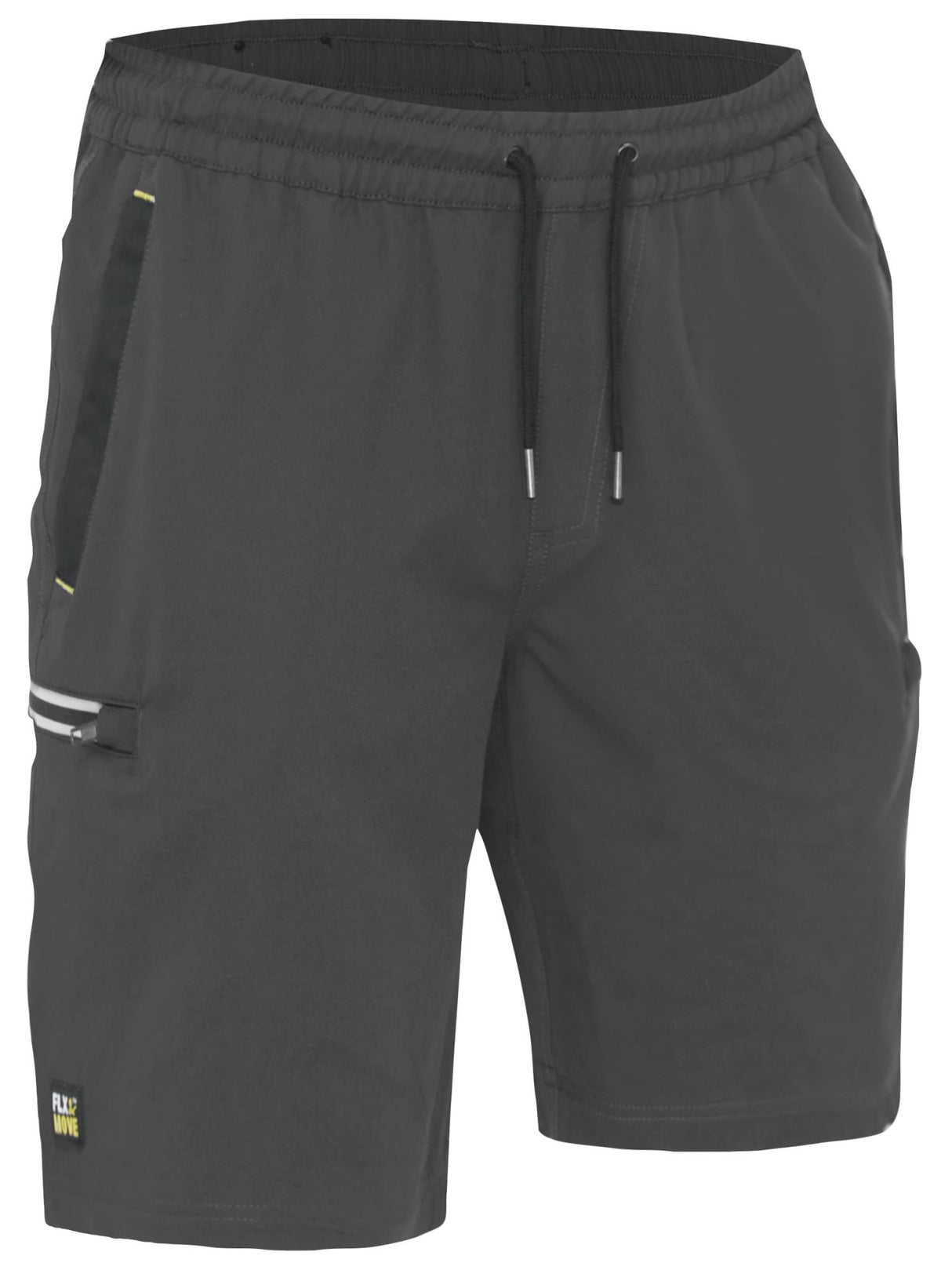 Bisley Flx & Move Elastic Waist Shorts, BSHC1333 - Charcoal - 132