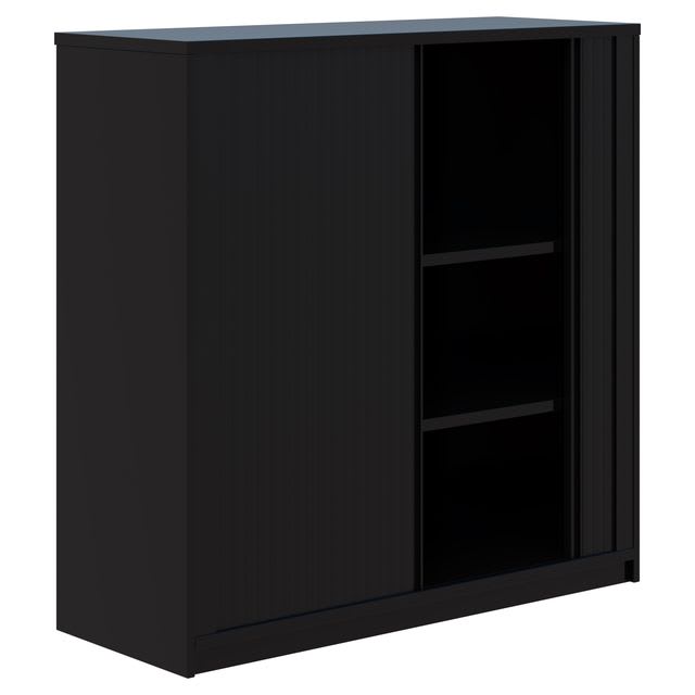 Rapid Lockable Tambour Black 1200 x 1200