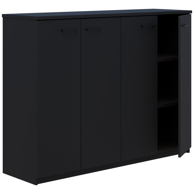 Rapid Lockable Cabinet Black 1200 x 1600