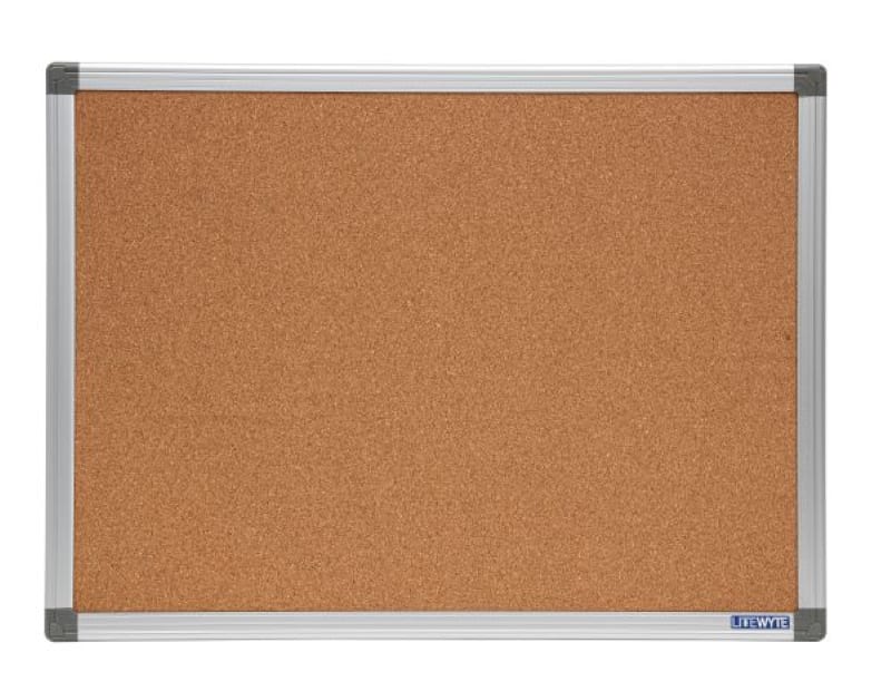 Litewyte Corkboard with Aluminium Frame 450x600mm (Each)