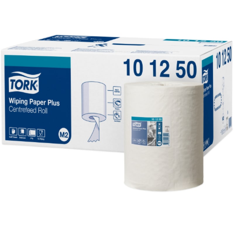 Tork M2 Wiping Paper Plus Centrefeed Roll White 24cm x 160m 6 Rolls
