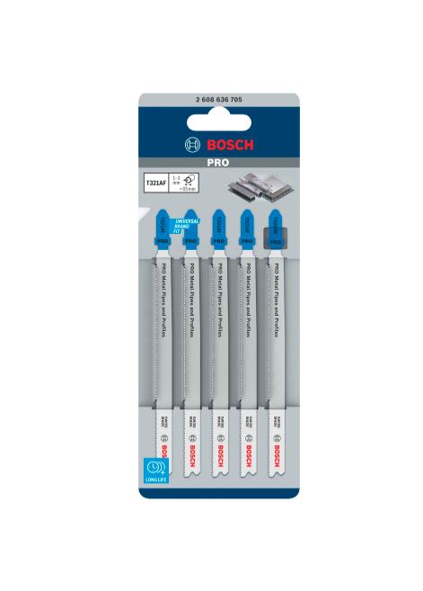 Bosch Metal Cutting Jigsaw Blade T321AF 5 (Pack)