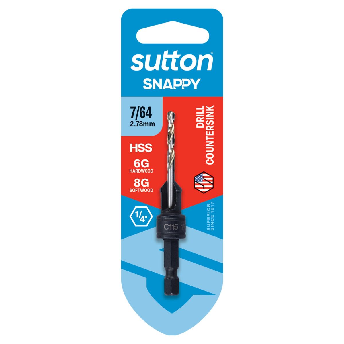 Sutton Snappy Drill Countersink 7/64inch (Each)