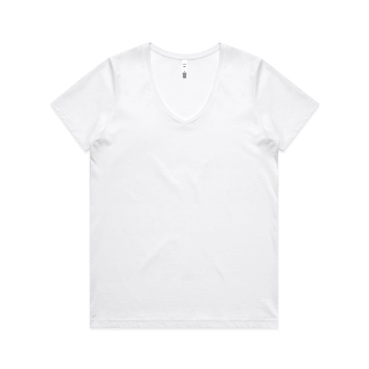 AS Colour, Women's Maple V Neck Tee 4023 - White - L