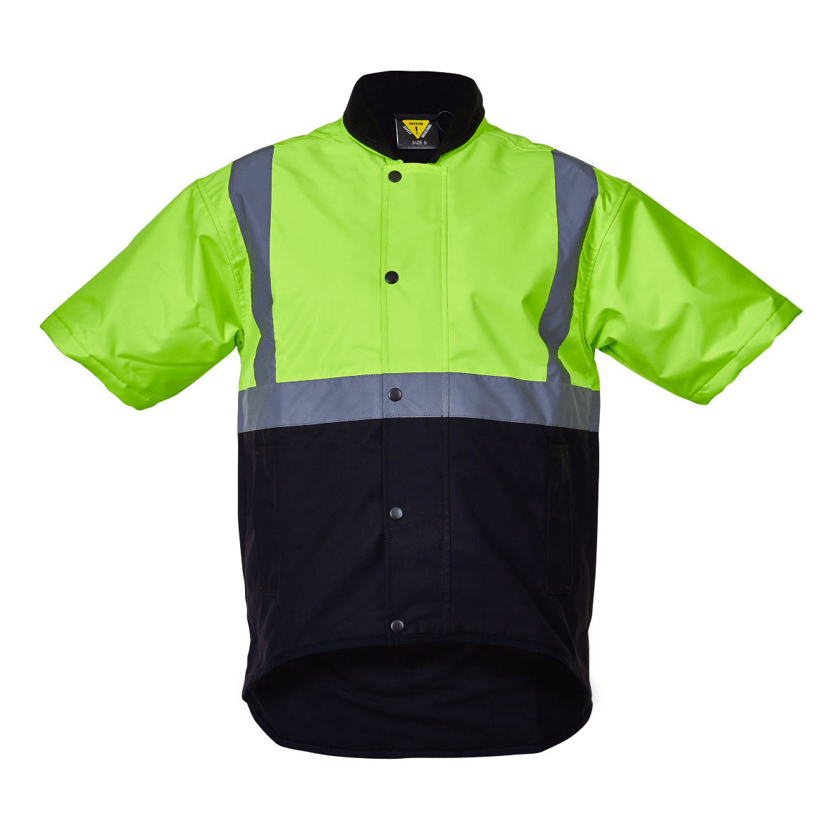 Caution Day/Night Oilskin Vest PCO1350 (Each) - Flu Yel/Brwn - 7XL