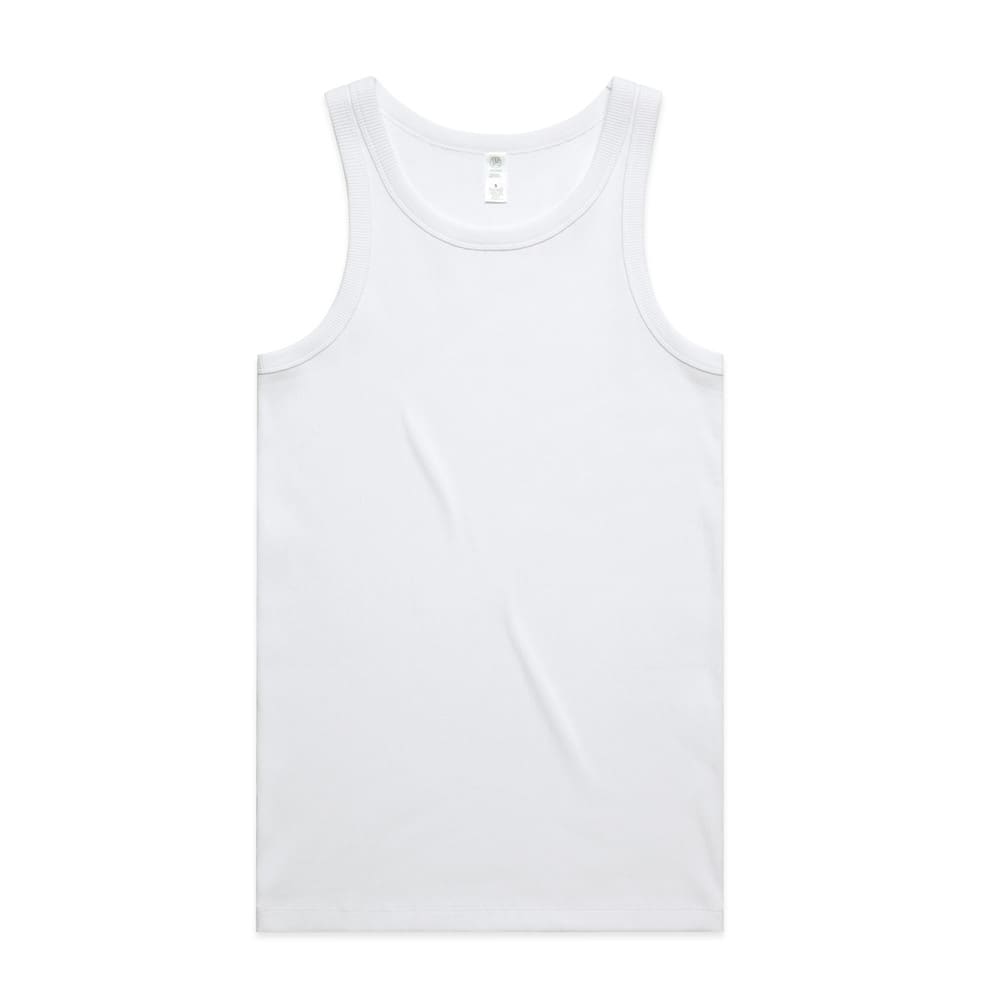 AS Colour, Organic Rib Singlet 5063G - White - L