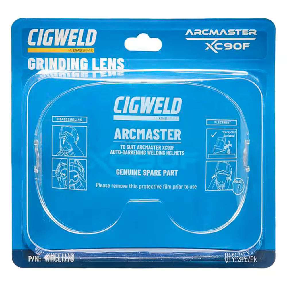 Cigweld Arcmaster Grinding Lens XC90F Pack of 3 (Pack)