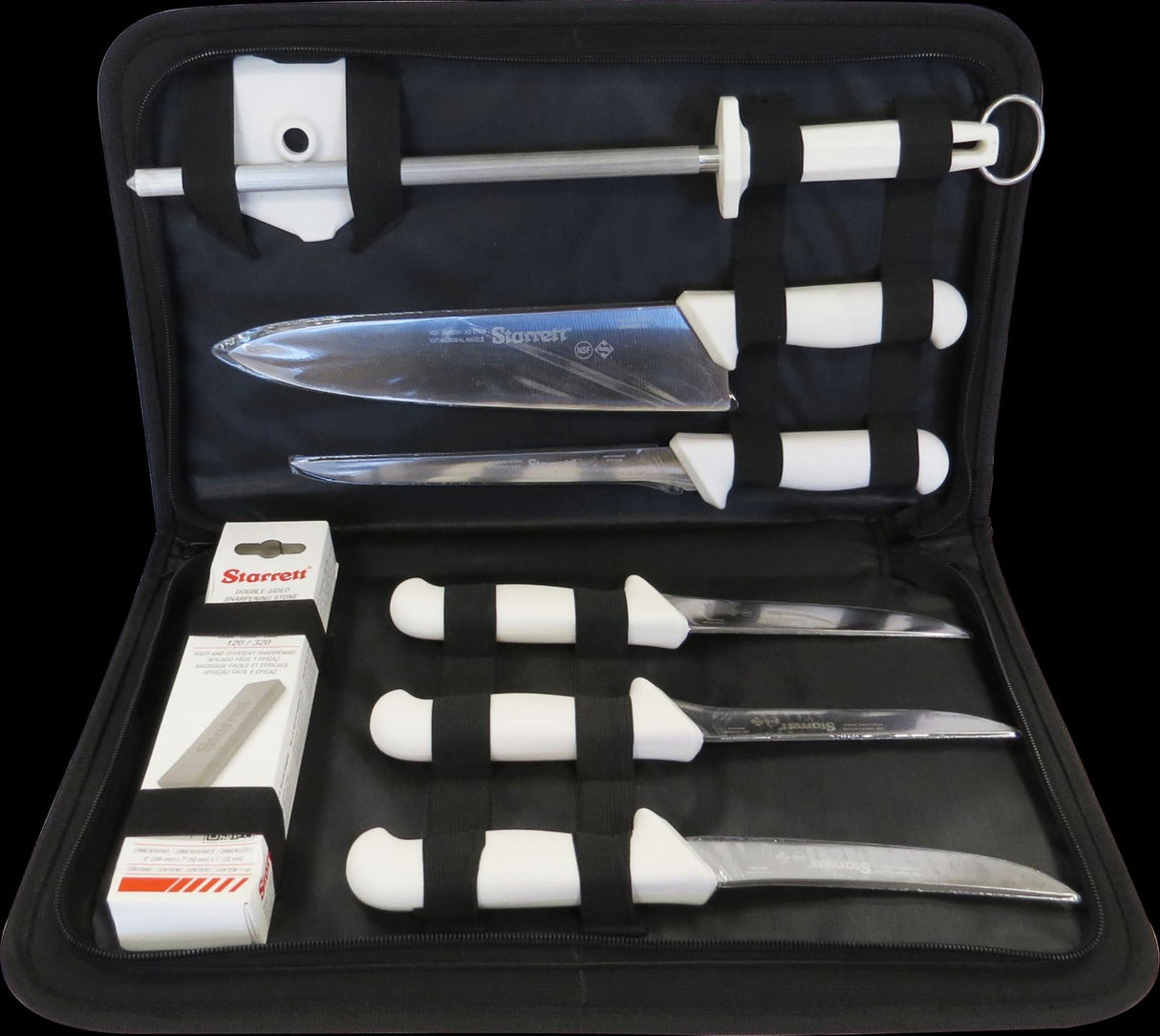 Starrett 8 piece Professional Knife Set White