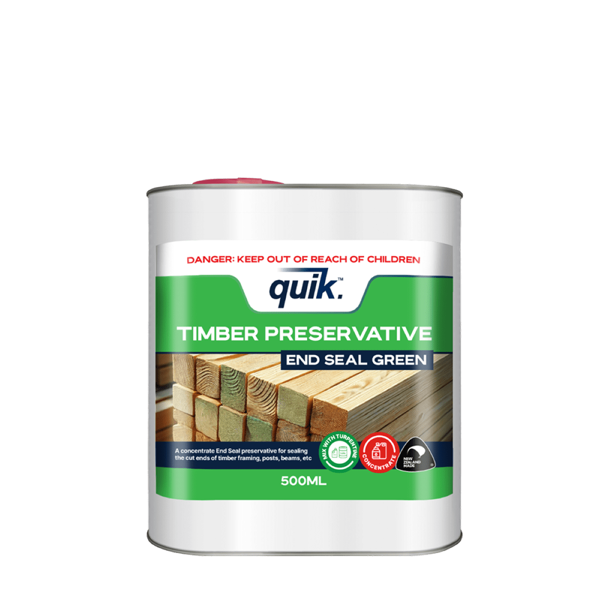 Quik Timber Preservative Endseal Green Concentrate 500ml