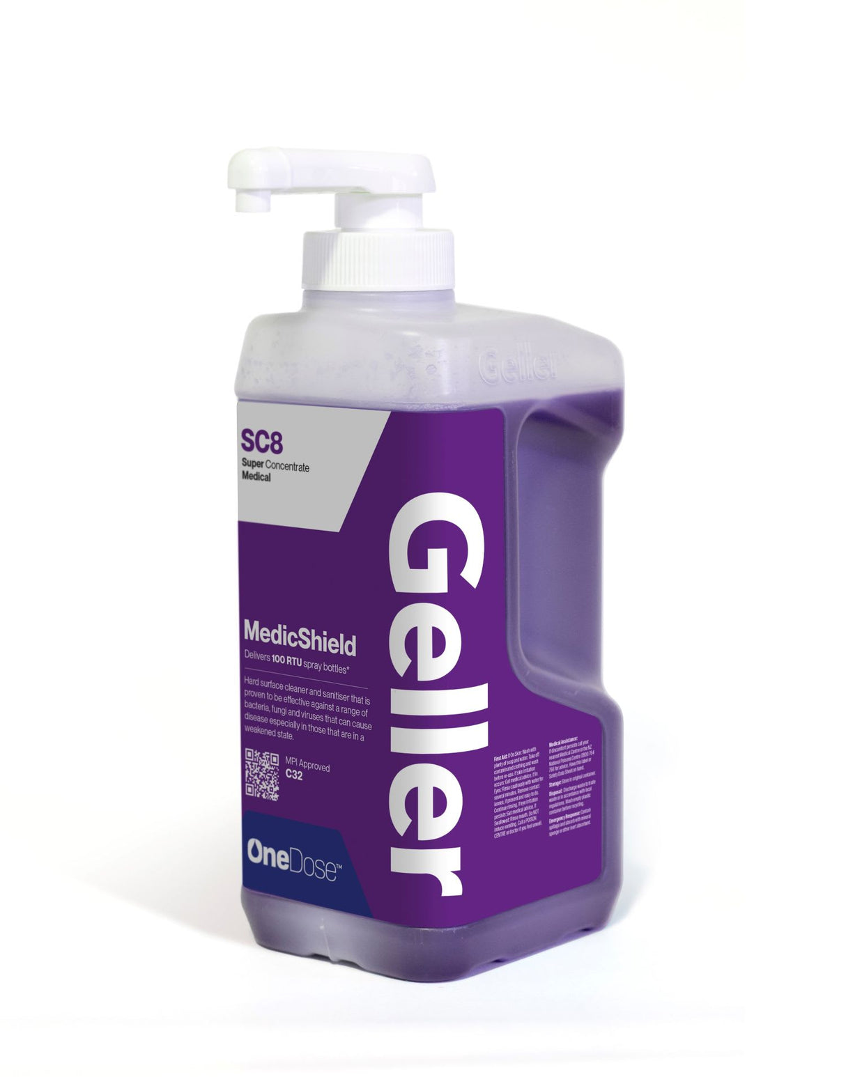 Geller OneDose SC8 MedicShield Disinfectant 1L