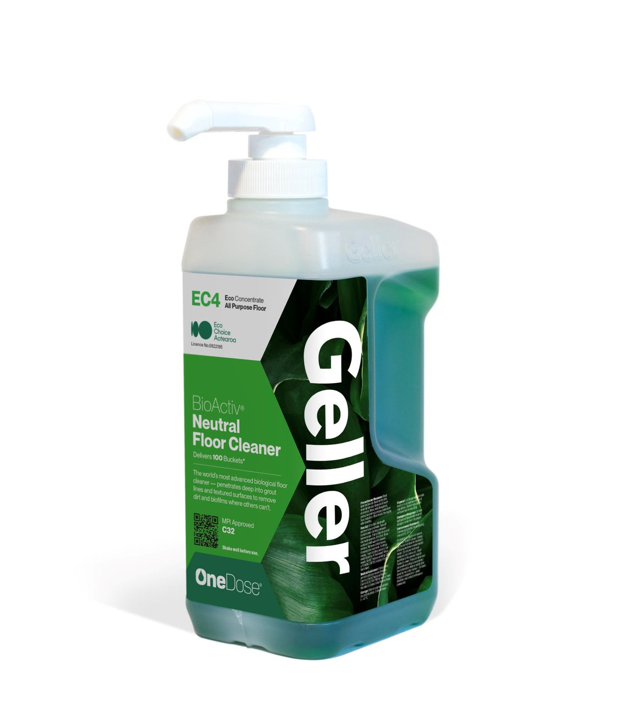Geller OneDose EC4 BioActiv Neutral Floor Cleaner 1L