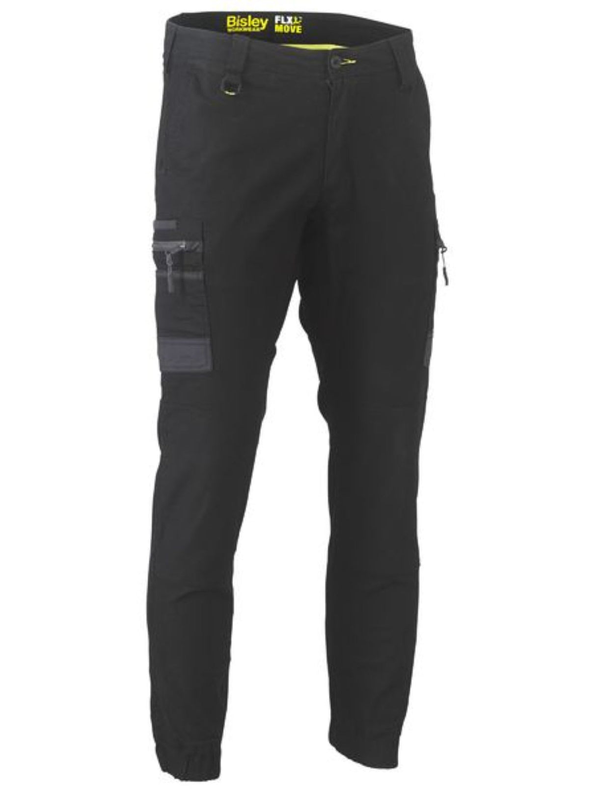 Bisley, Flex & Move Cuffed Pant, BPC6334 - Regular (Pair) - Black - 112