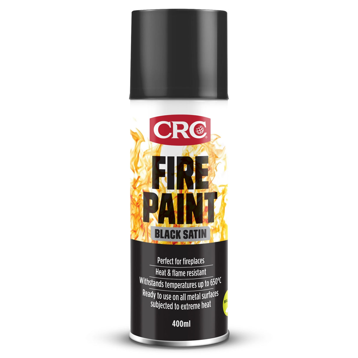CRC Black Satin Fire Paint 400ml