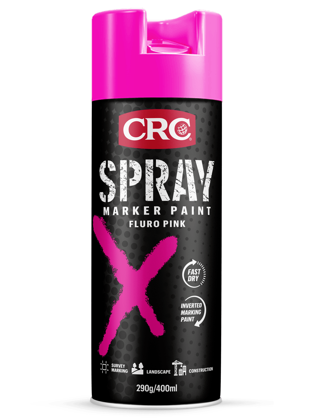 CRC Spray Marker Paint Fluro Pink 1756878 400ml