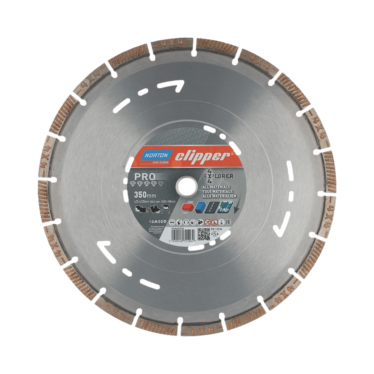 Norton Clipper Diamond Blade 1EA 350x3.2x25.4mm (Each)