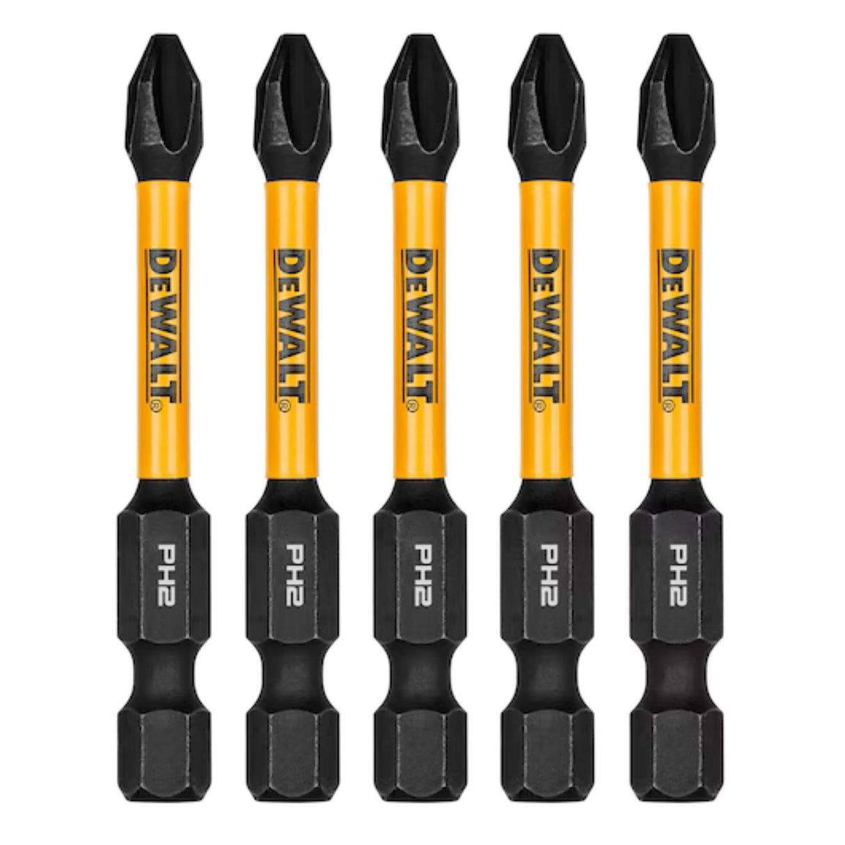 DeWalt Elite Series PH2 Bit 57mm Pack of 5 (Pack)