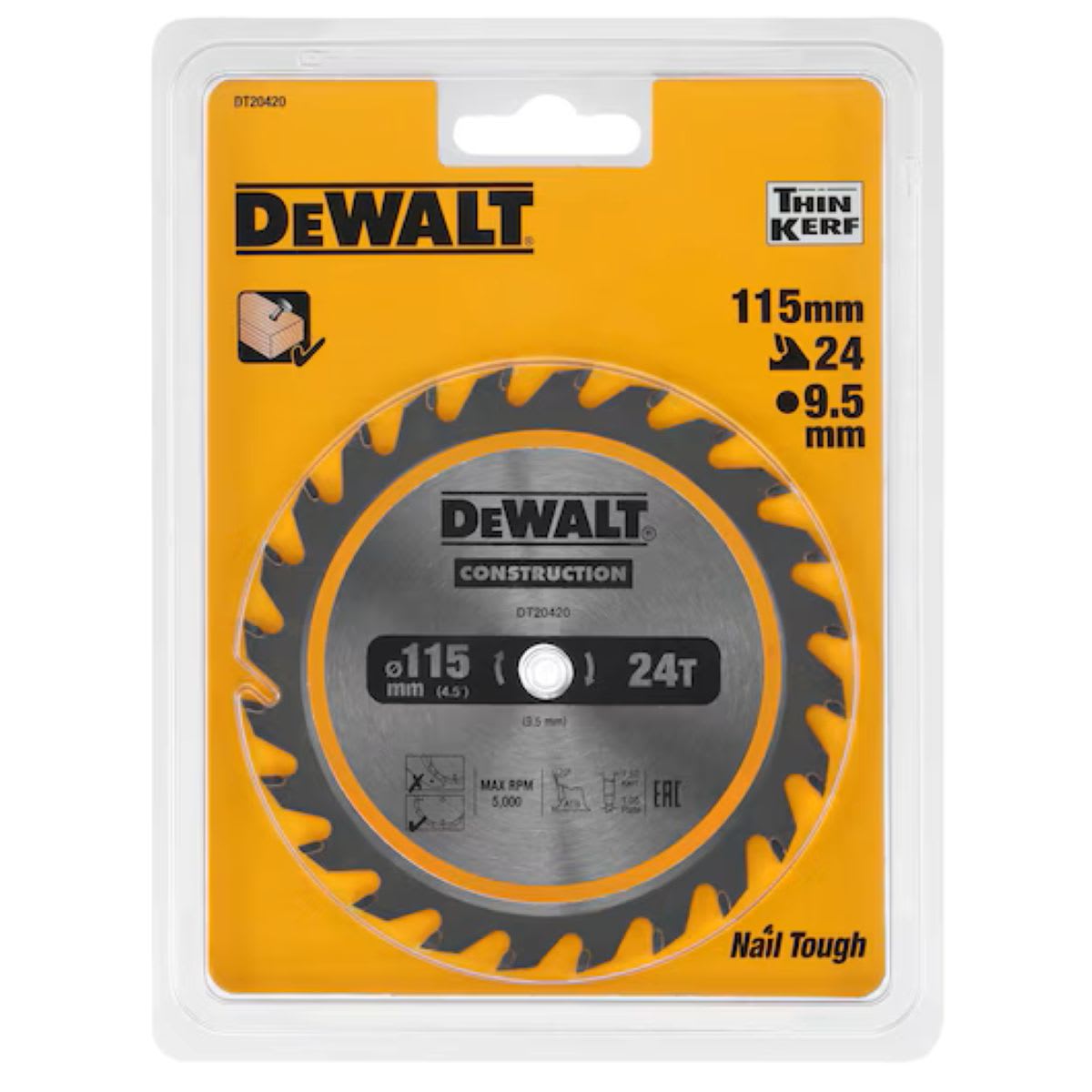 DeWalt Construction CSB Cordless Framing 24T 115mm
