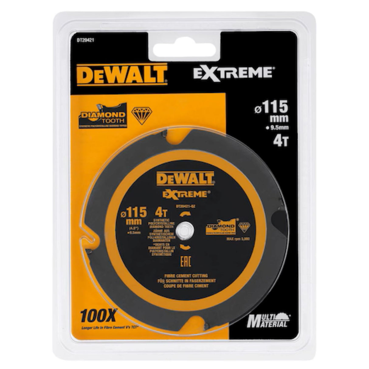 Extreme 4T PCD Multi-Material Circular Saw Blade 115mmx9.5mm