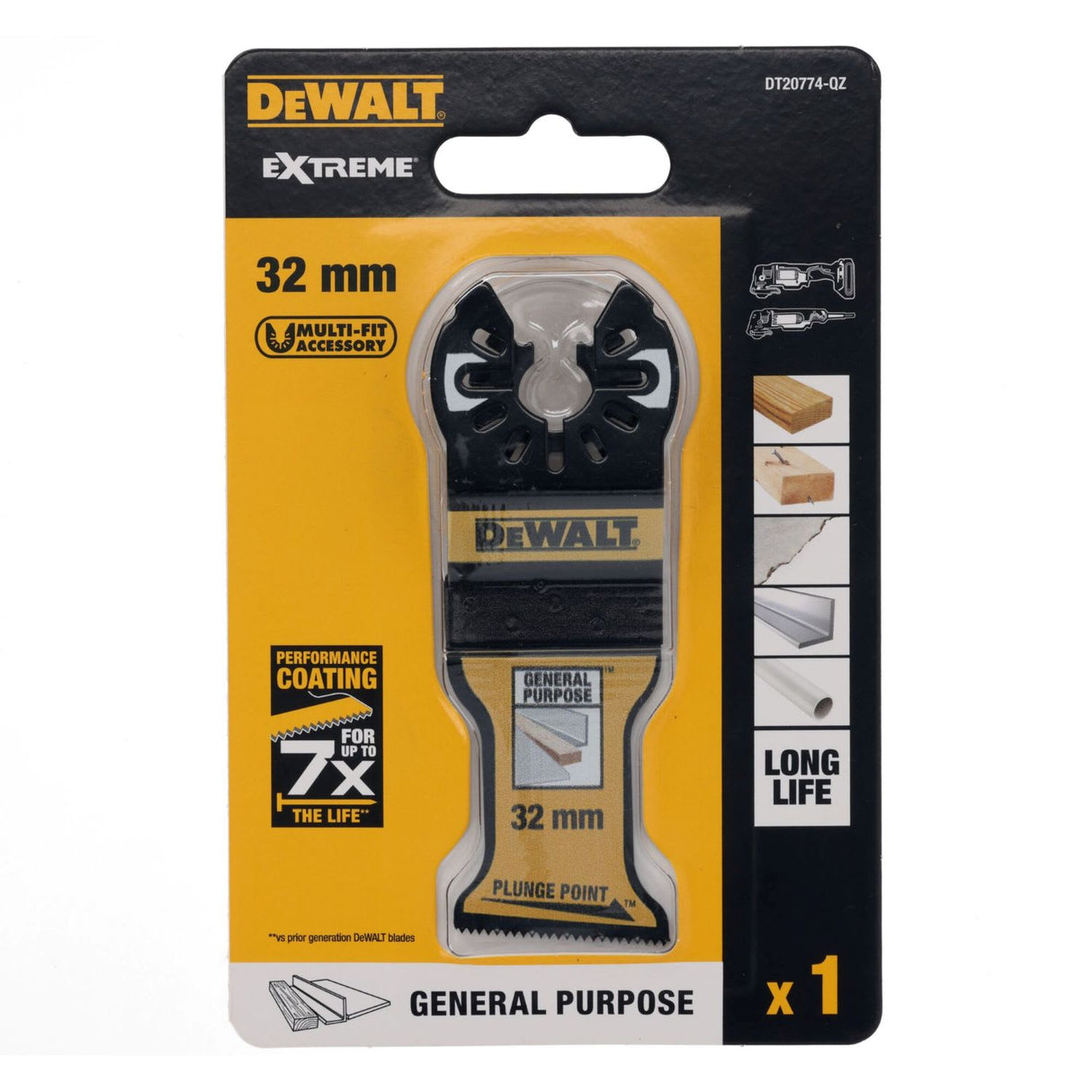 DeWalt Bi-Metal Plunge Point Blade 32mm