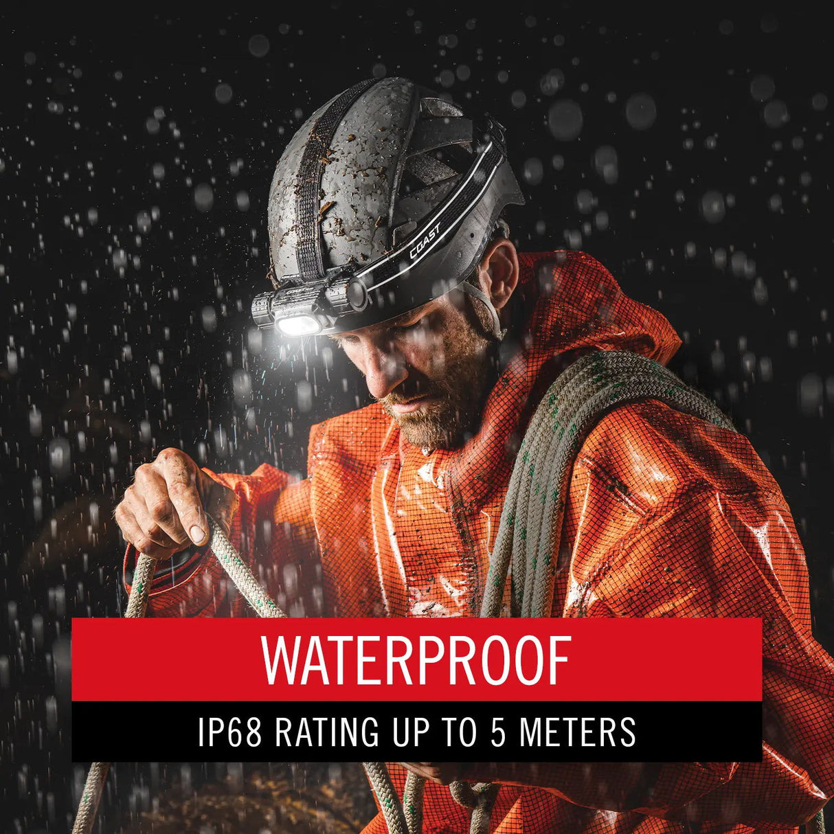 Coast Waterproof LED Headlamp WPH34R