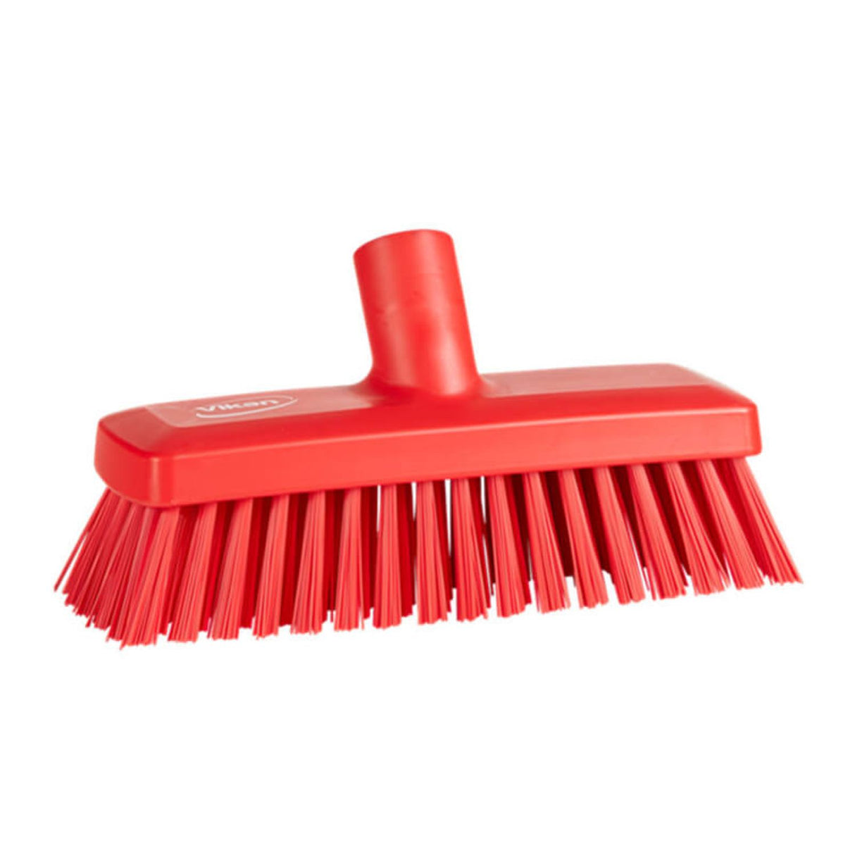 Wall/Deck Scrub Hard Bristle Red 225mm - Vikan