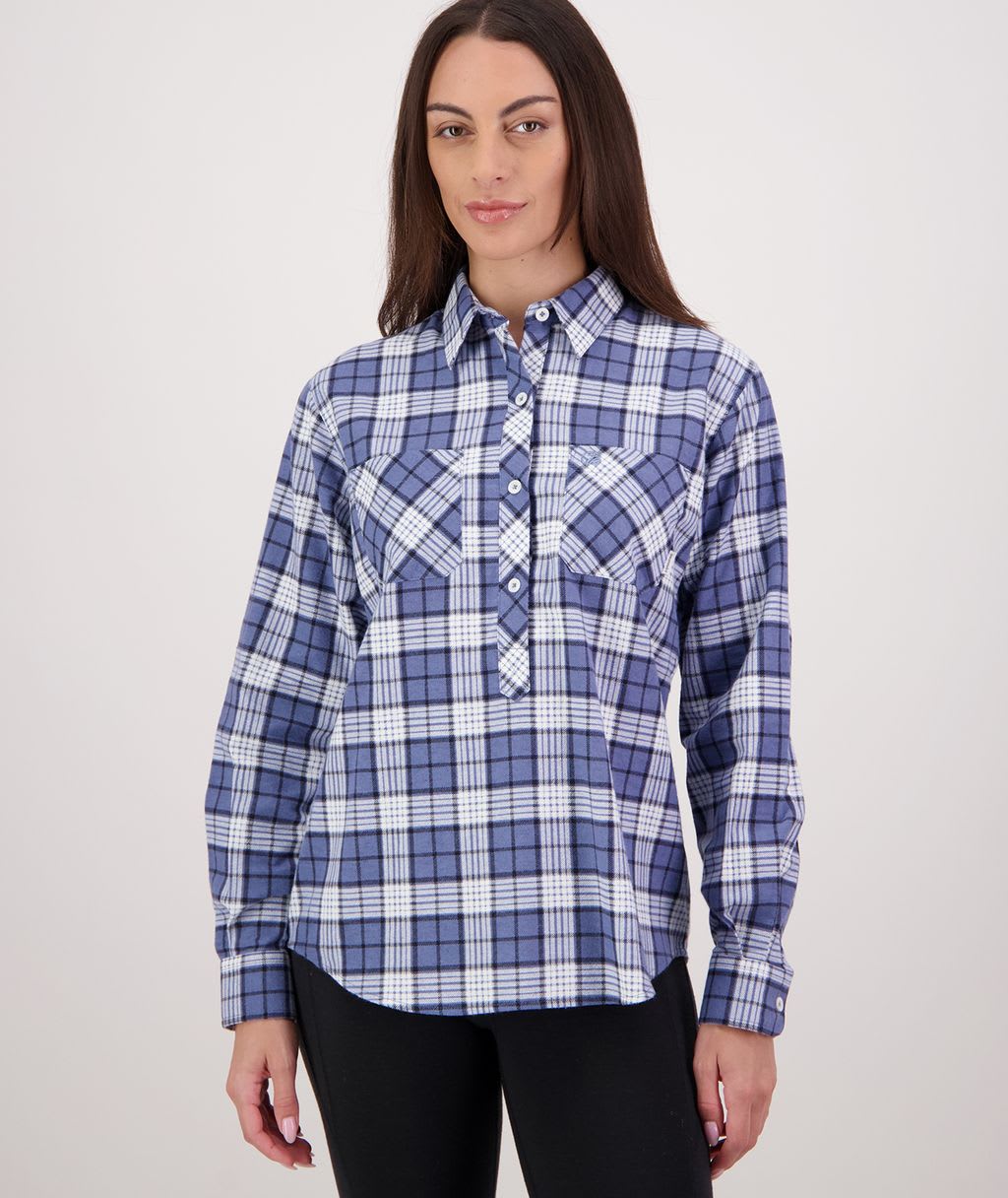 Egmont Twin Pack Closed Front Shirt, SW26279W (Each) - BisNVY/Blue