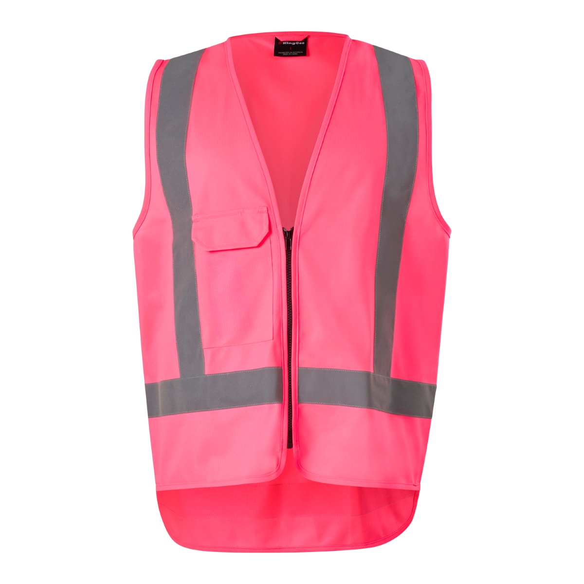 KingGee, Hi Vis Safety Vest, K57012 (Each) - Pink