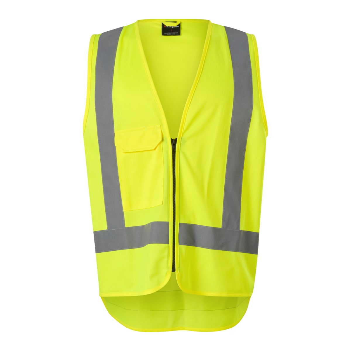 KingGee, Hi Vis Safety Vest, K57012 (Each) - Fluoro Yellow