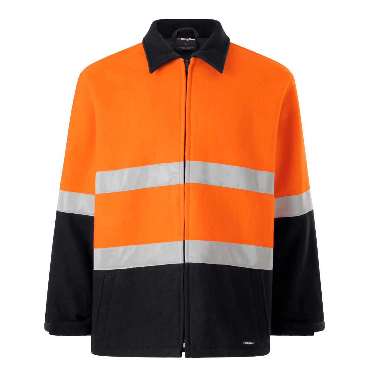 KingGee, Bluey Jacket, K55000 (Pair) - Orange/Navy