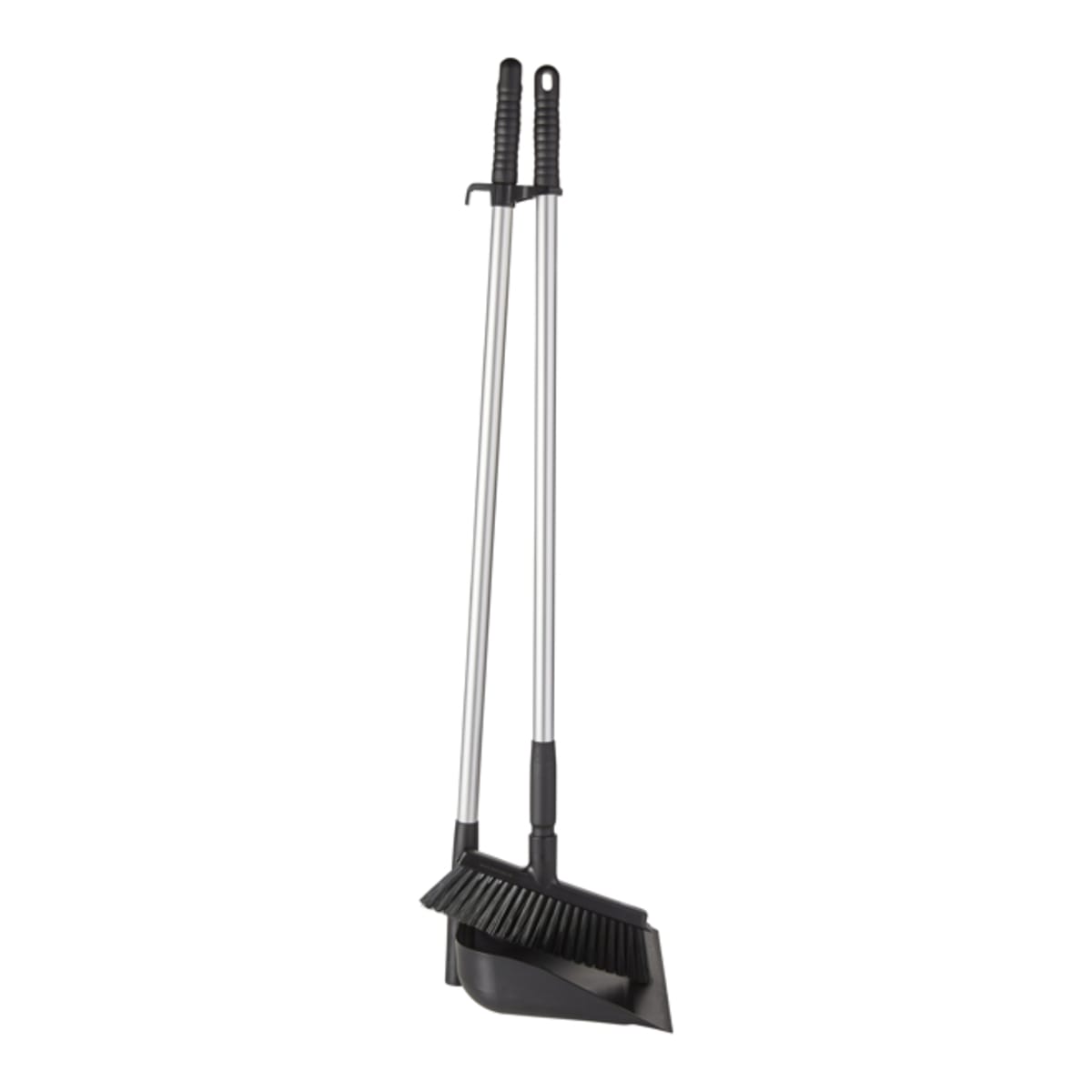 Long Handled Open Dustpan & Broom Set Black - Vikan