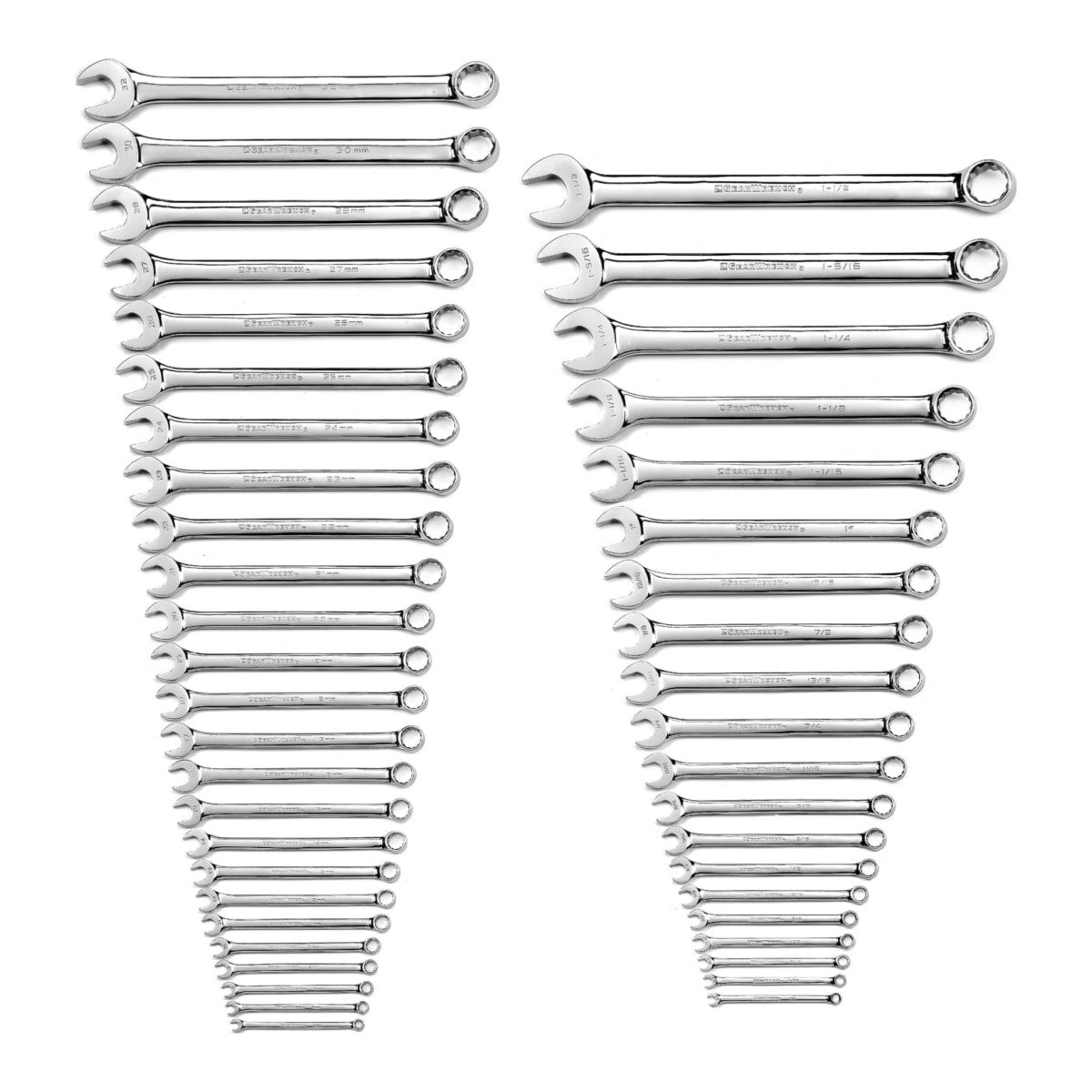 GearWrench 12Pt Long Combination Wrench Set 556 x 236 x 586mm 44 (Piece)