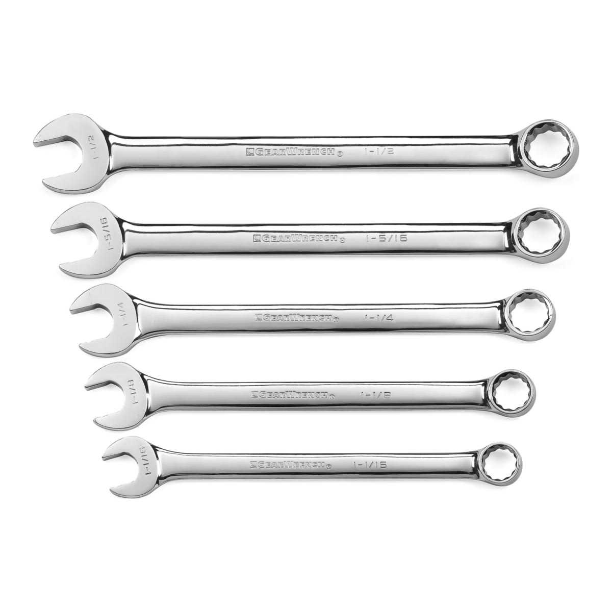 GearWrench 12Pt Long Combination Wrench Set 528 x 160 x 62mm 5 (Piece)