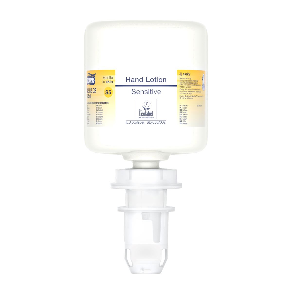 S5 Sensitive Moisturising Mini Hand Lotion 525 Mls - Tork