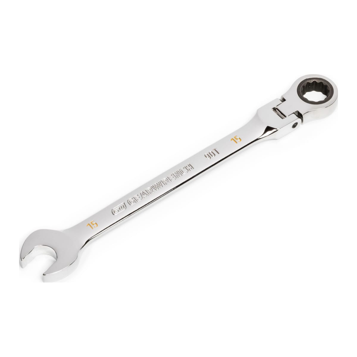 GearWrench 15mm Flex Head Ratcheting Wrench 217 x 25 x 10mm