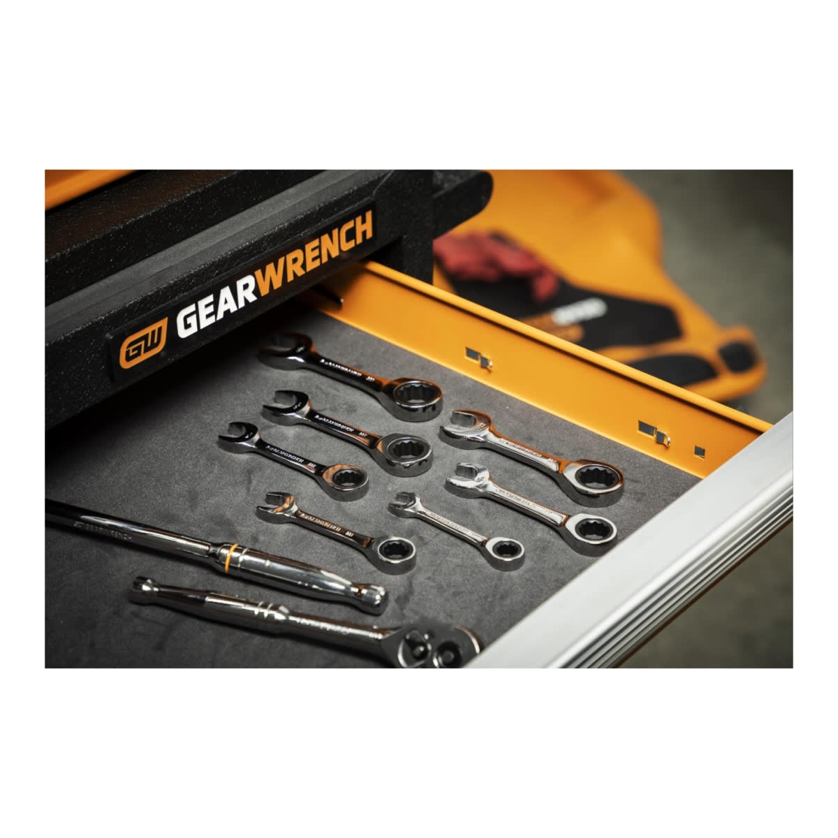 GearWrench SAE Stubby Ratcheting Wrench Set 157 x 81 x 30mm 7 (Piece)
