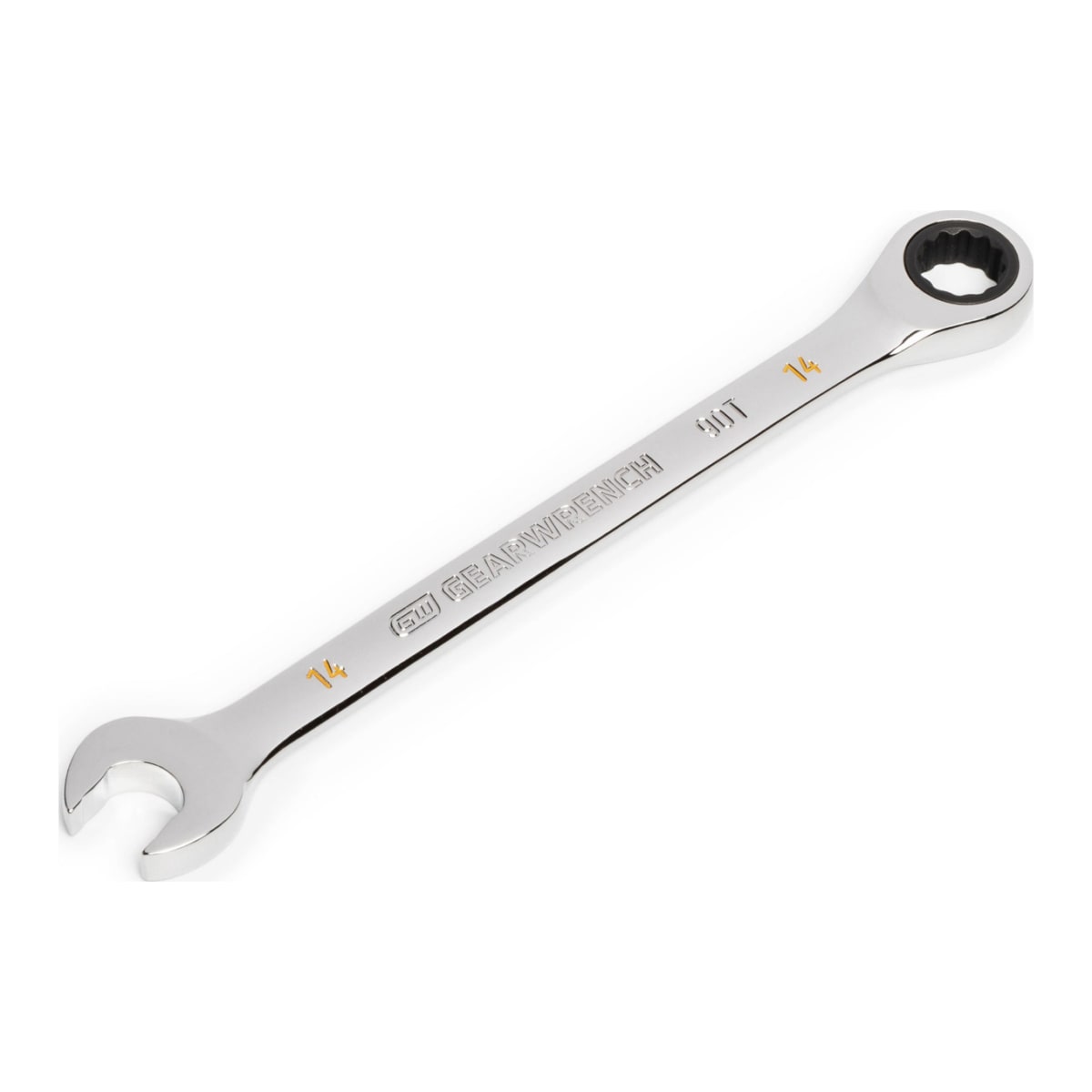 GearWrench 14mm 90T Combination Ratcheting Wrench 166 x 25 x 9mm