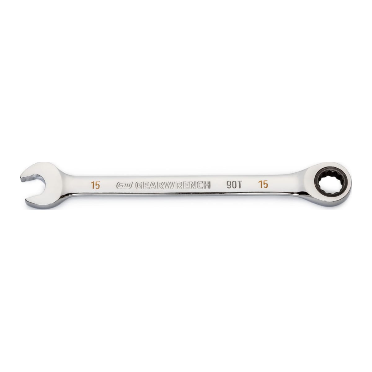 GearWrench 15mm 90T Combination Ratcheting Wrench 174 x 33 x 10mm