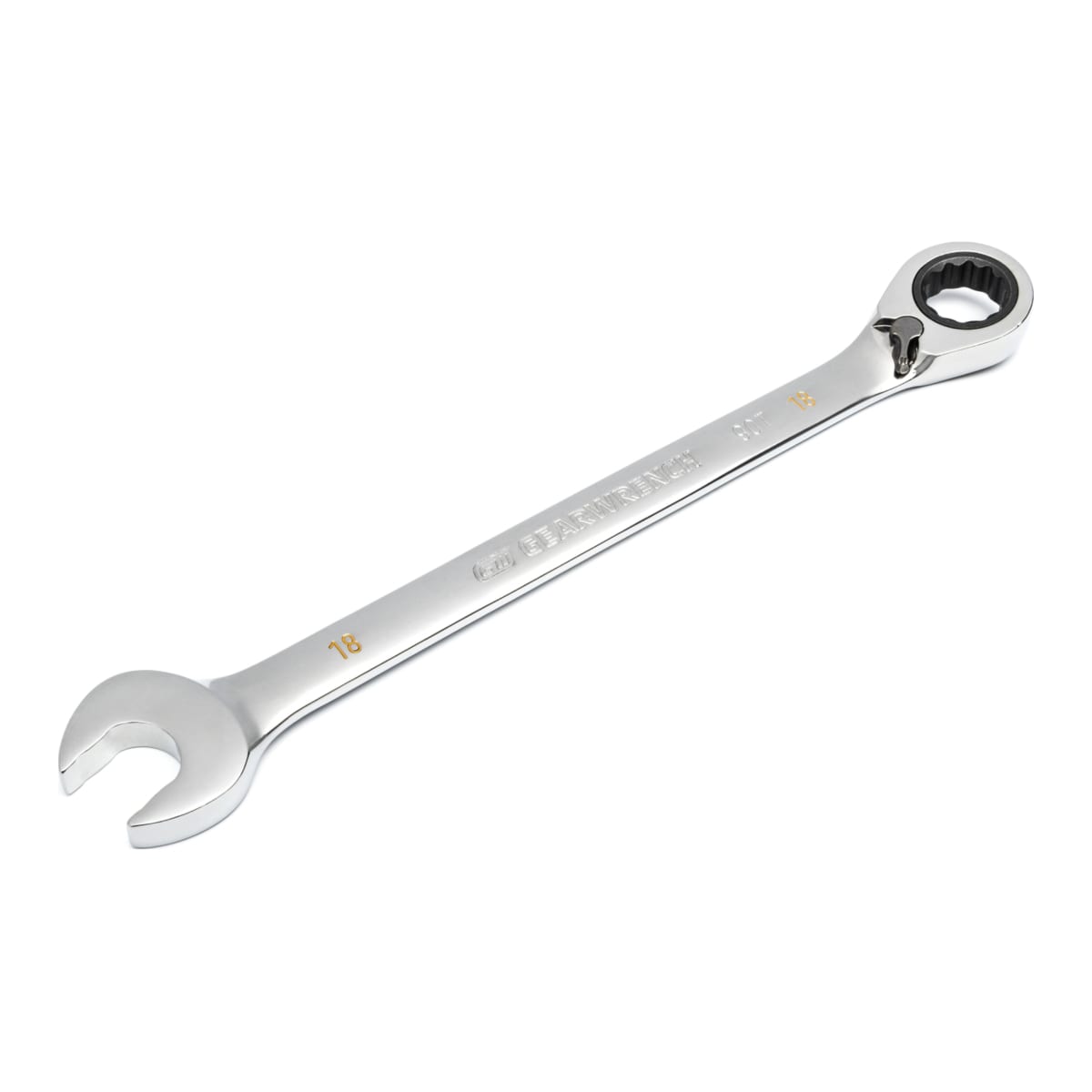GearWrench 18mm 12Pt Reversible Ratcheting Wrench 263 x 35 x 11mm